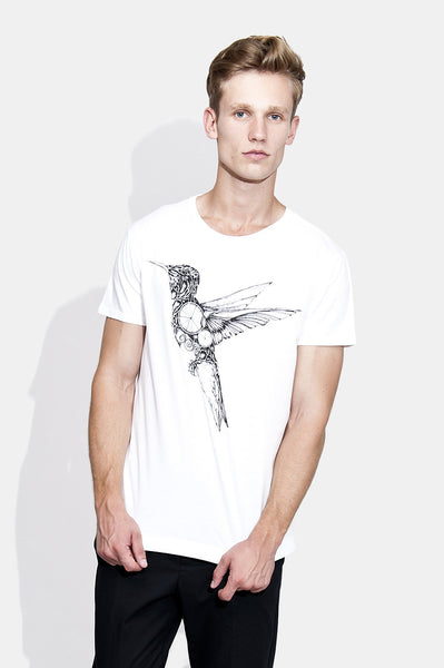 T-Shirt: BIRD MACHINE | Artist: Juli Jah - Streetwear - Ingmar Studio