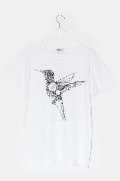 T-Shirt: BIRD MACHINE | Artist: Juli Jah - Streetwear - Ingmar Studio